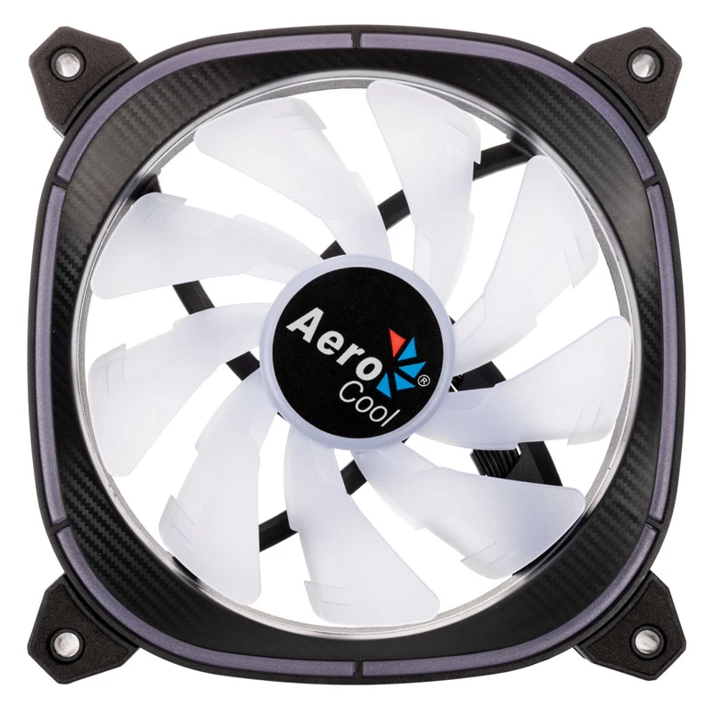 AEROCOOL 120 mm Astro 12F ARGB LED korpuso ventiliatorius — 120 mm, ARGB apšvietimas, 3 kontaktų maitinimas