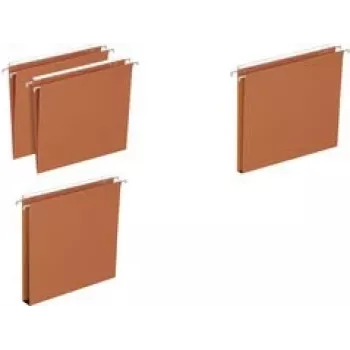 Pakabinami aplankalai „Elba DEFI FLEX“ stalčiaus dugnui V — oranžinis kraftkartonis, 230 g/m²