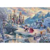 Thomas Kinkade Studios: Disney – Gražuolė ir pabaisa, stebuklingas žiemos vakaras (ribota kalėdinė laida, 1000 dalių)