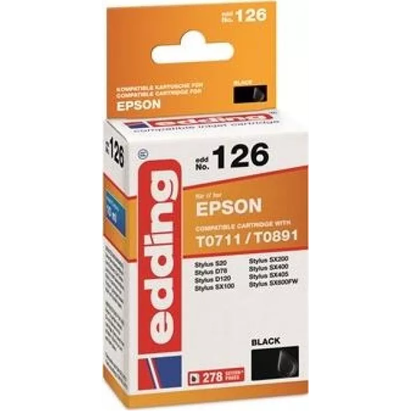 Edding 18-126 spausdintuvo eksploatacinė medžiaga, juoda
