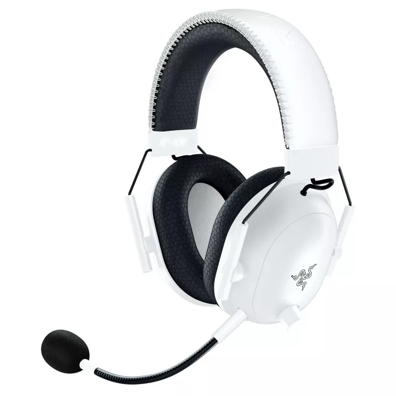 Razer BlackShark V2 Pro, skirta PlayStation, belaidė ausinė, lankeliu, žaidimams, USB Type-C, Bluetooth, balta