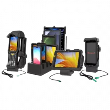 Ram Mounts GDS Uni-Conn spyruoklinis įkrovimo dokas - 2 skylės AMPS - USB-C jungtis (RAM-GDS-DOCK-V12-U1CPU)