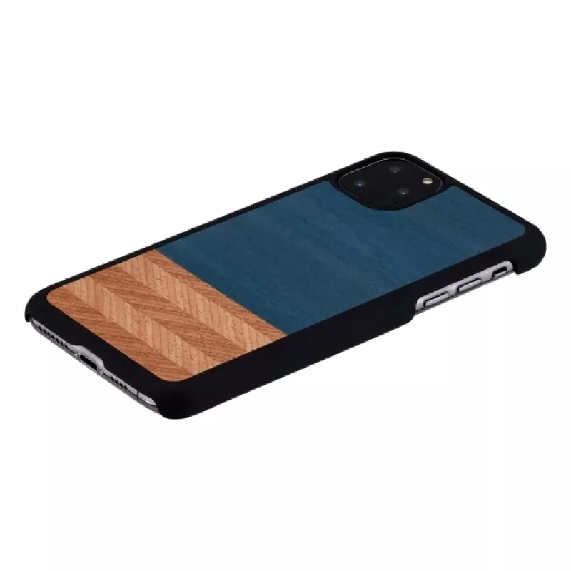 Telefono dėklas man and wood skirtas iPhone 11 Pro Max — džinsinės juodos spalvos apsauginis dangtelis
