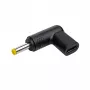 Jungčių adapteris Akyga AK-ND-C04 USB-C į 4.0 x 1.7 mm Juodas
