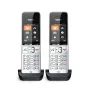Gigaset COMFORT 500HX duo Analoginis/DECT telefonas su skambučio numerio atpažinimu, juodas, sidabrinis