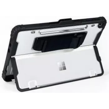 Apsauginis dėklas su rankos dirželiu jt berlin, skirtas „Microsoft Surface Pro“ 12 colių 1-osios laidos, juodas permatomas