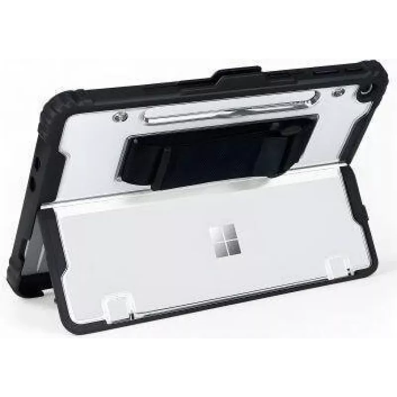 Apsauginis dėklas su rankos dirželiu jt berlin, skirtas „Microsoft Surface Pro“ 12 colių 1-osios laidos, juodas permatomas