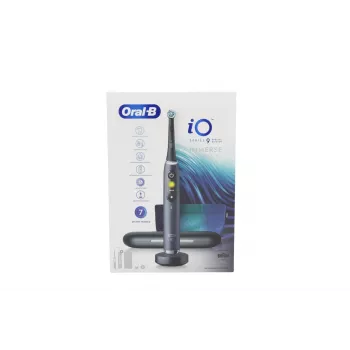 Elektrinis dantų šepetėlis BRAUN Oral‑B iO9 Juoda Special Edition — juodas, įkraunamas, osciliuojantis-sukantis ir mikro vibracijomis