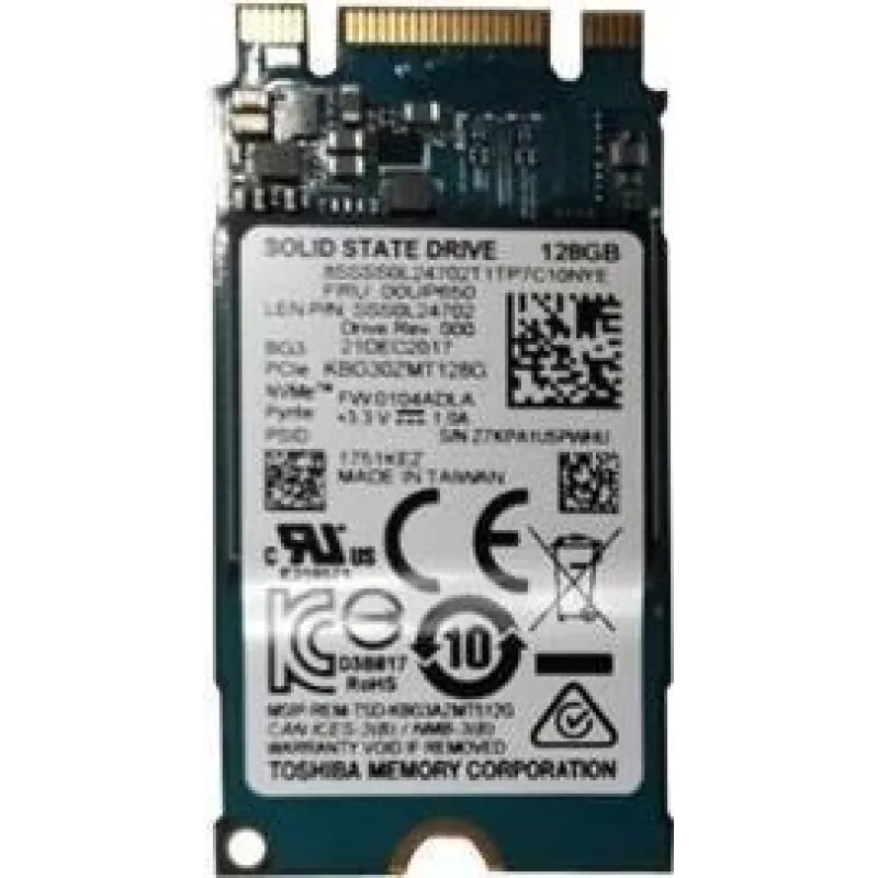 Lenovo Toshiba - SSD - 128 GB - vidinis - M.2 2242 - PCIe 3.0 x2 (NVMe)