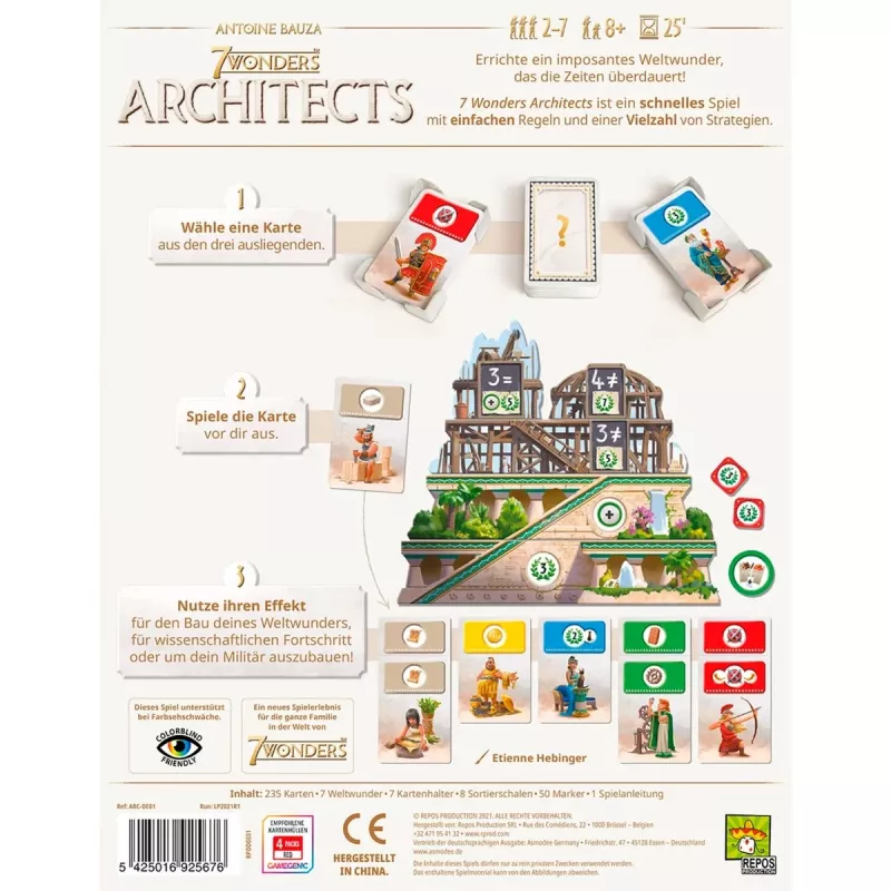 7 Wonders - Architects, stalo žaidimas
