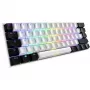 Sharkoon SGK50 S4 klaviatūra, skirta žaidimams, USB, QWERTZ, vokiška, balta, RGB LED