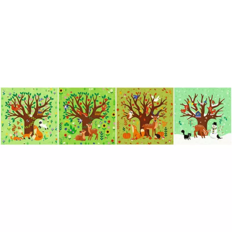 Puzzle UP - Vier Jahreszeiten (12, 16, 20 ir 24 dalių)