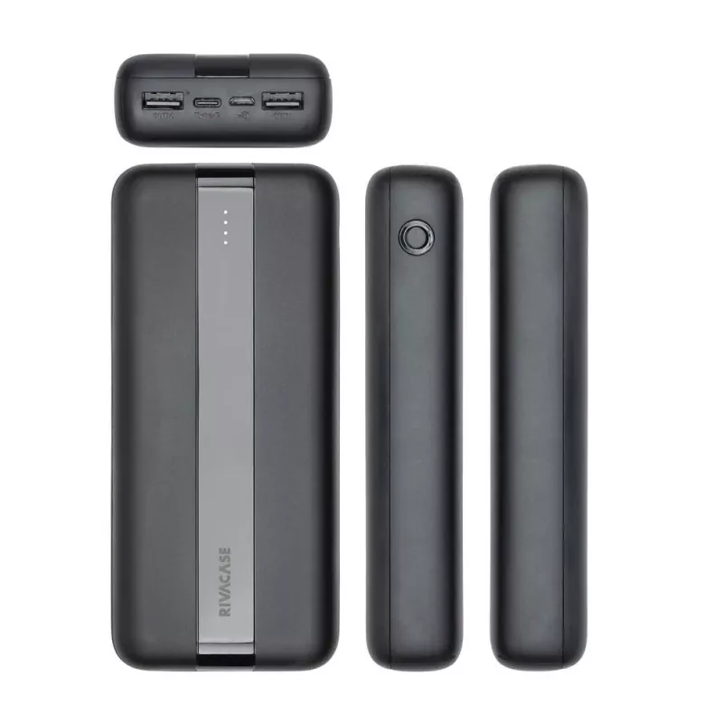 Maitinimo bankas USB 20000MAH/VA2081 Juodas Rivacase