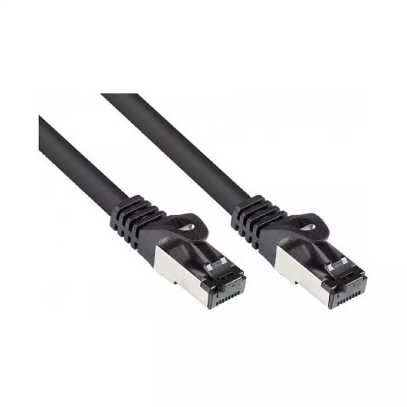 Good Connections Cat.6A komutacinis kabelis PUR S/FTP HF juodas 1m