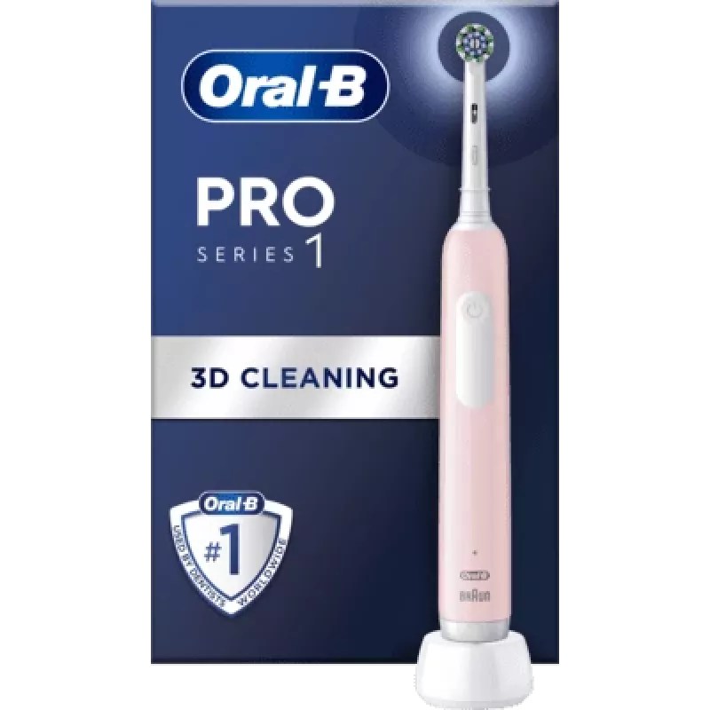 Oral-B Pro 1 Cross Action rožinis