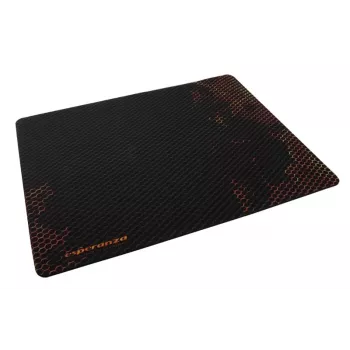 pelė pad ESPERANZA EA146R — guminis žaidimų kilimėlis 440×354×4 mm, neslystanti bazė, juoda/raudona