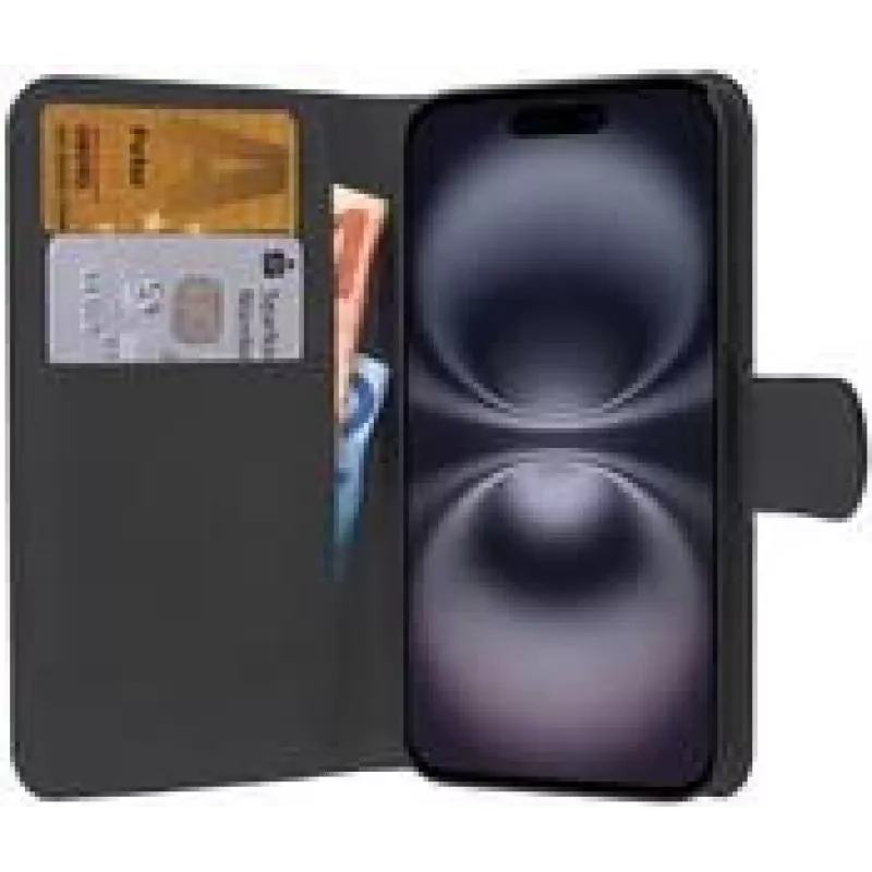 PEDEA Book Cover Classic, skirtas Apple iPhone 16 Plus, juodas (50160990)