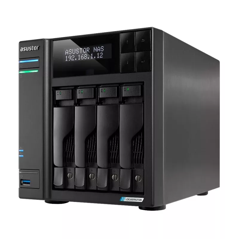 Asustor LOCKERSTOR 4 Gen2 (AS6704T) NAS stalinis kompiuteris Intel® Celeron® N N5105 4 GB DDR4 0 TB ADM juodos spalvos