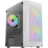 ATX AEROCOOL TRINITY MINI FRGB MICRO MINI TOWER KORPUSAS SU STIKLO PANELE (BALTAS)