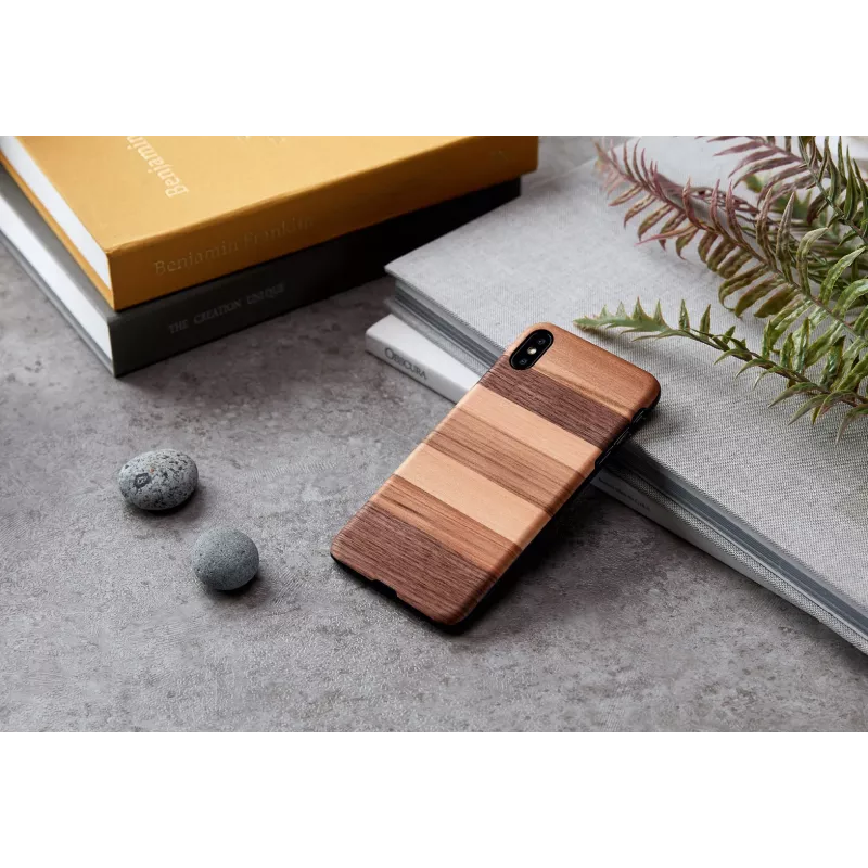 man and wood išmaniojo telefono dėklas iPhone XS Max – juodas