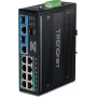TRENDnet TI-BG104 - jungiklis - pramoninis - nevaldomas - 4 x 10/100/1000 (PoE++) + 4 x 10/100/1000 (PoE+) + 2 x Combo Gigabit SFP/RJ-45 - DIN bėgelio tvirtinimo, sieninio tvirtinimo - P