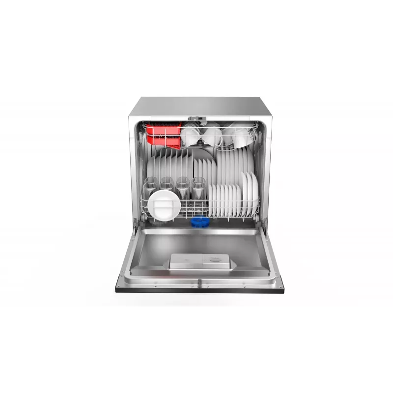 Įmontuojama indaplovė Toshiba DW-08T2EE(S)-PL — 8 vietų komplektai, F energijos klasė, 49 dB, 55×59×50 mm