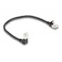 Tinklo kabelis DeLOCK RJ45 Cat.6A 0,25 m juodas