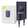 Kroviklis Baseus GaN5 30W Mini Universalus Violetinis AC Greitas įkrovimas Vidinis
