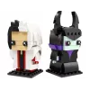 Kolekcinės figūrėlės LEGO Cruella ir Diabolina BrickHeadz 40620 rinkinys, 2 figūrėlės