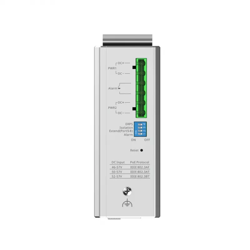 Ruijie Networks RG-NIS2100 valdomas L2 Gigabit Ethernet (10/100/1000) maitinimas per Ethernet (PoE) juodas, nerūdijantis plienas