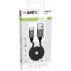 USB kabelis Emtec ECCHAT700TCU3 1,2 m USB 3.2 Gen 2 juodas
