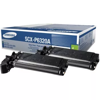 Samsung SCX-P6320A 2 pakuotės juodi dažų kasetės, 16000 puslapių, juoda, 2 vnt.