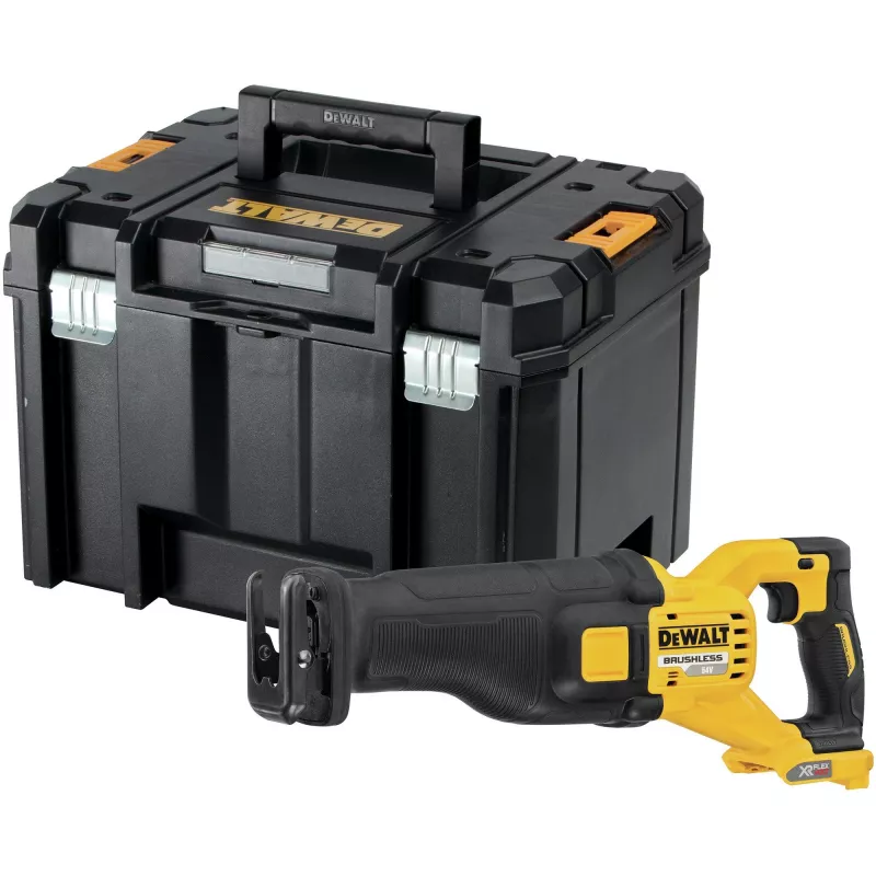 DEWALT DCS389NT stūmoklinis pjūklas FlexVolt 54V TSTAK juodas, geltonas