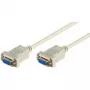 Wentronic Goobay jungiamasis kabelis D-SUB Nullmodem, pilkas, 2 m - D-SUB/RS-232 lizdas (9 kontaktų) > D-SUB/RS-232 lizdas (9 kontaktų) (68484)