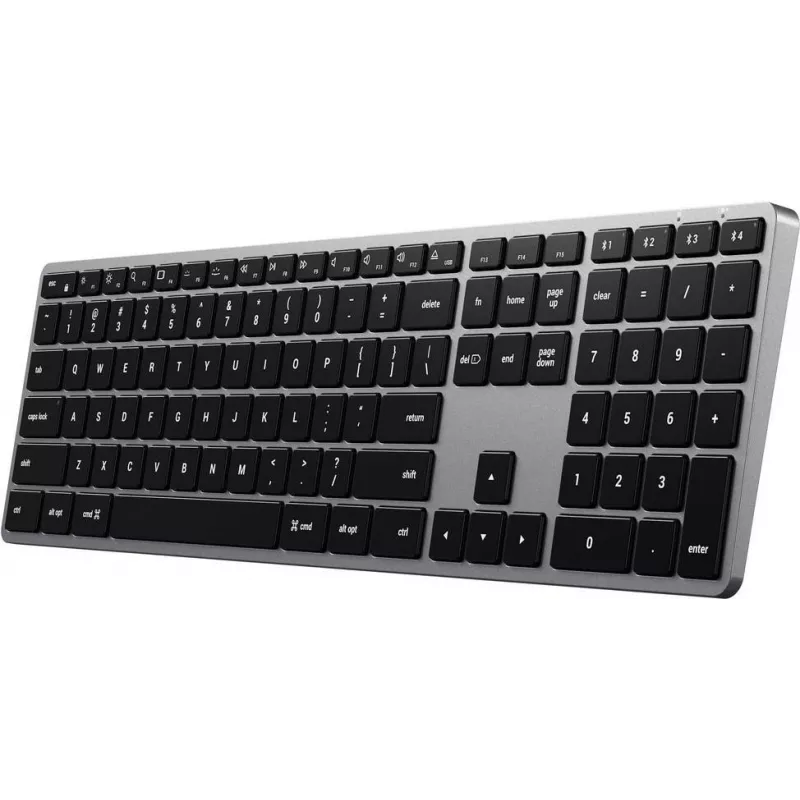 Satechi SLIM X3 Bluetooth klaviatūra QWERTZ vokiška juoda - pilka (ST-BTSX3M-DE)