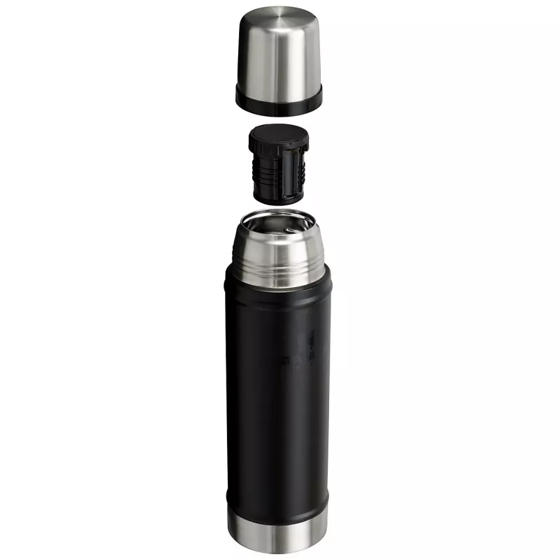 Termoso buteliukas STANLEY The Legendary Classic 0,6 L, juodas, vakuuminis izoliacinis butelis