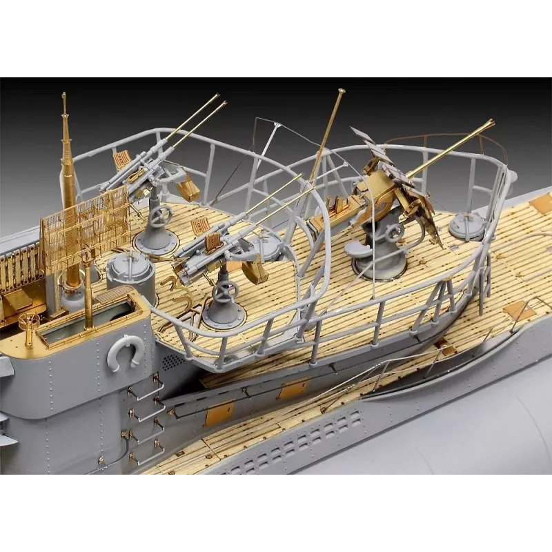 Plastikinis modelio rinkinys REVELL vokiečių povandeninis laivas Type VII C/41 1/72 mastelis