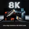 HDMI laidas Unitek C11085GY01-15M — HDMI Type A į A, 30 m, HDMI 2.1, 8K@60Hz, 4K@144Hz, paauksuoti kontaktai, juodas