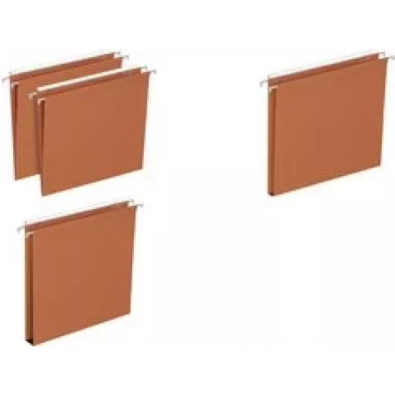 Pakabinami segtuvai Elba DEFI FLEX 30 mm oranžinio krafto 230 g/m²
