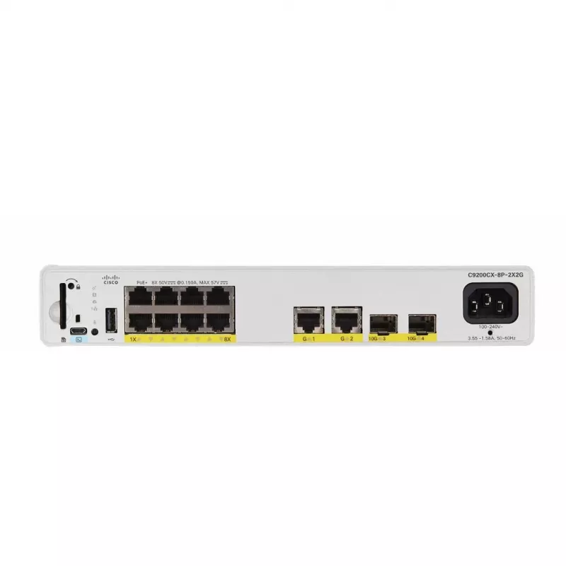 Catalyst 9200CX - Network Essentials - Switch - kompaktiškas - L3 - valdomas - 8 x 10/