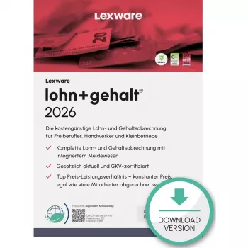 Lexware lohn+gehalt 2026 Apskaita 1 licencija (-os) 1 metai (-ų)