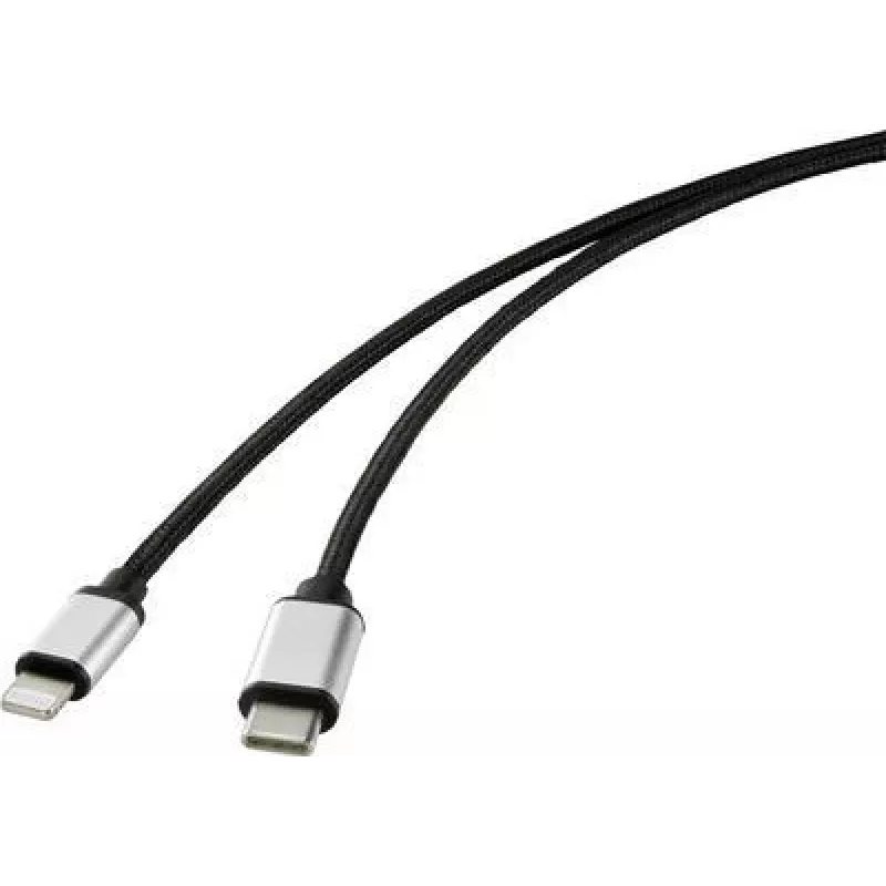 Renkforce USB Handy Connection Cable [1x USB-C™ Plug - 1x Apple Lightning-Plug] 2.00 m Juoda (RF-4353448)