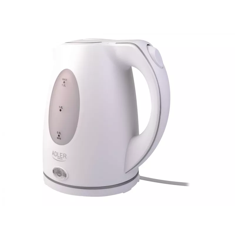 Adler | Virdulys | AD 1207 | Standartinis | 2000 W | 1,5 L | Plastikinis | 360° sukamas pagrindas | Baltas