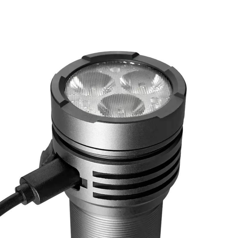 LED žibintuvėlis everActive LUMINATO R FL-3300R — 3300 liumenų, įkraunamas