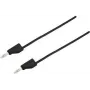 VOLTCRAFT bandomasis laidas [kištukas 4 mm - kištukas 4 mm] 2 m juodas MSB-300 (MSB-300-2-SW)