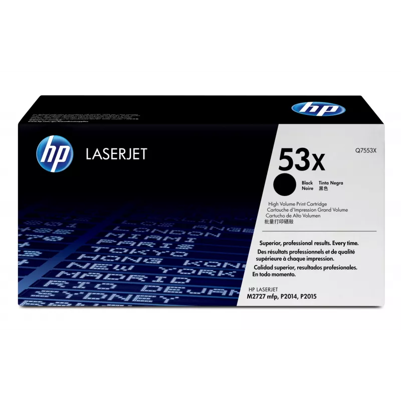 HP 53X didelės talpos juodas originalus LaserJet kasečių toneris, 7000 puslapių, juoda, 1 vnt.