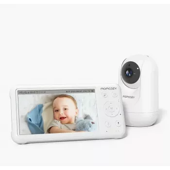 Kūdikio monitorius Momcozy BM007-WH12BA-A Baltas 11.5h baterijos veikimo laikas 5000mAh