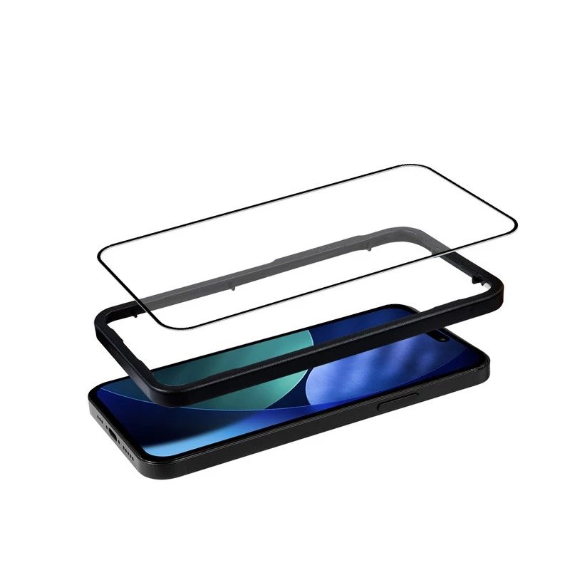 Grūdinto stiklo ekrano apsauga Crong, skirta iPhone 17 Pro Max – su montavimo paslauga
