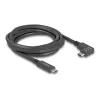 DeLOCK USB laidas USB Type-C kištukas į USB Type-C kištuką kampuotas 2m 5Gbps 4K PD 60W