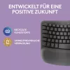 Logitech Wave Keys biuro klaviatūra RF belaidė + Bluetooth QWERTZ vokiška grafito spalvos